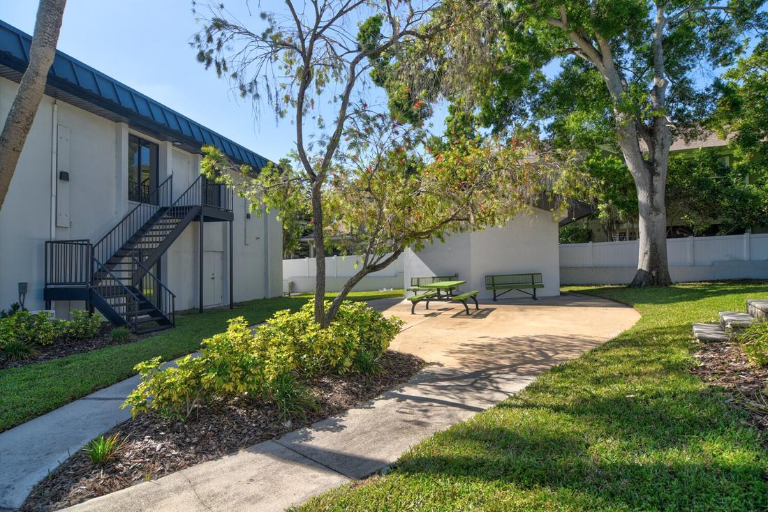 Courtyard and picnic area